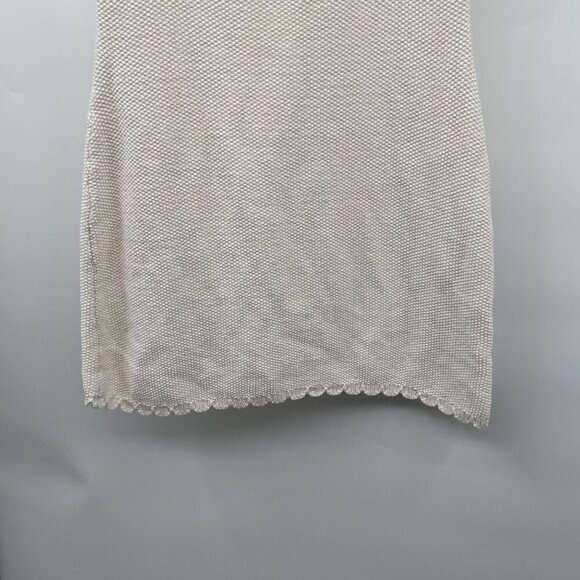 Wild Fable Womens Tight Knit Sweater Dress Sleeveless Cream Size Medium - Picture 3 of 9